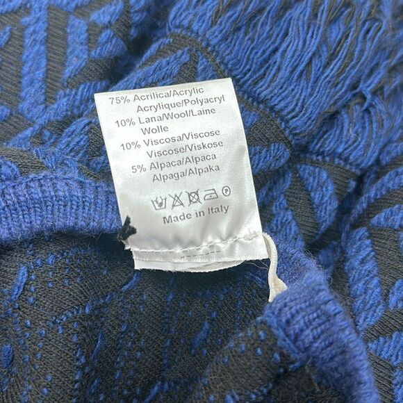 Italian designer Angela Davis Oversized Knit Sweater Jacket wool/alpaca - Picture 5 of 6